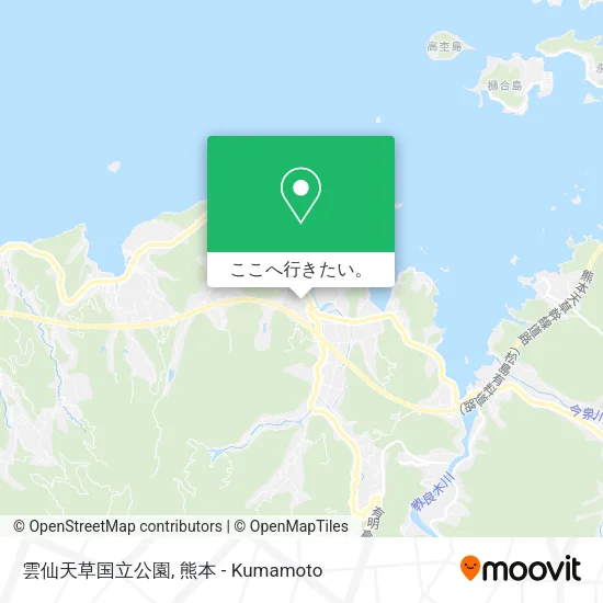 雲仙天草国立公園地図
