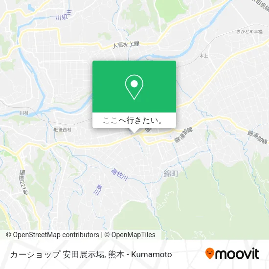カーショップ 安田展示場地図