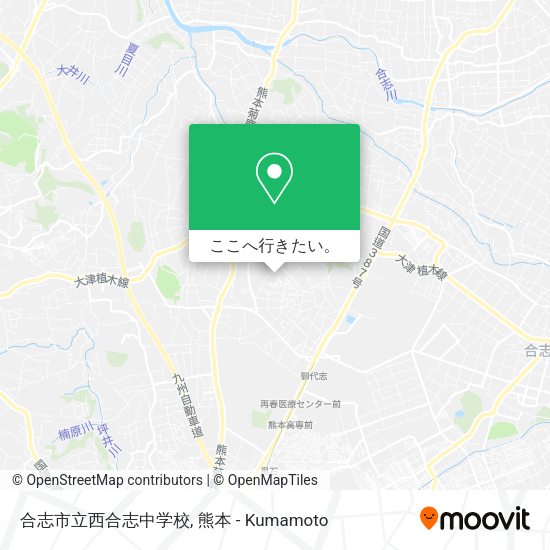 合志市立西合志中学校地図