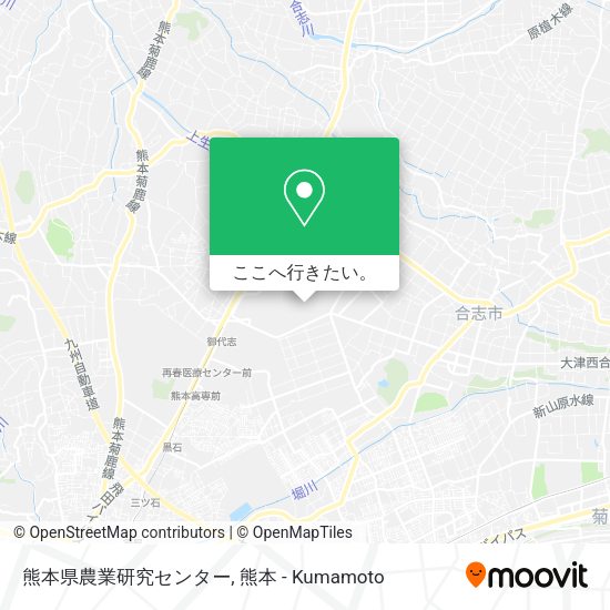 熊本県農業研究センター地図