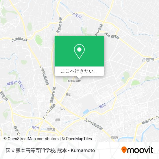 国立熊本高等専門学校地図