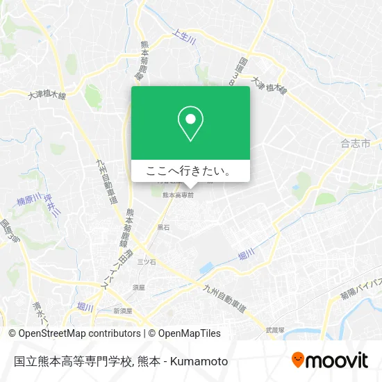 国立熊本高等専門学校地図