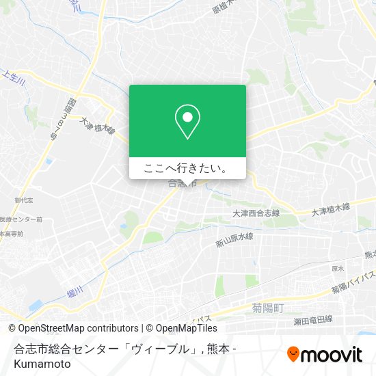 合志市総合センター「ヴィーブル」地図