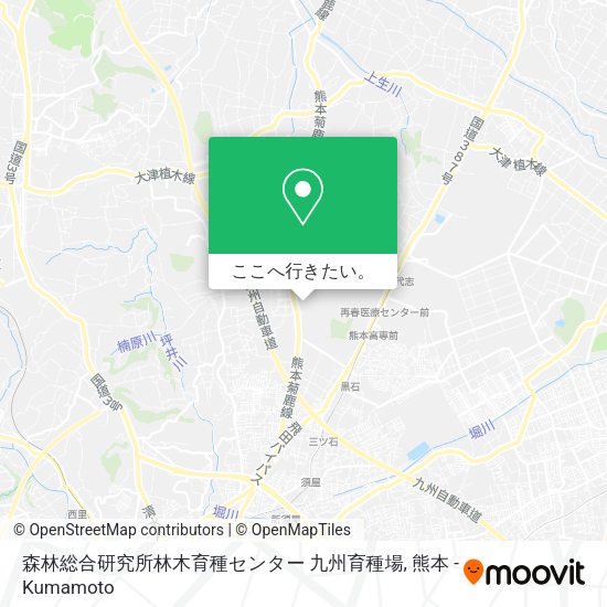 森林総合研究所林木育種センター 九州育種場地図