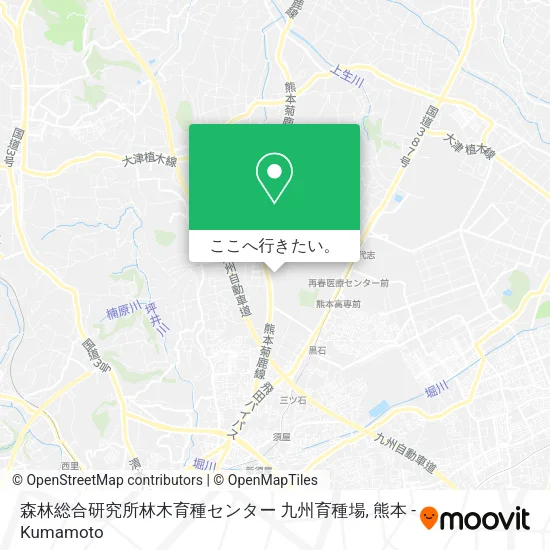 森林総合研究所林木育種センター 九州育種場地図