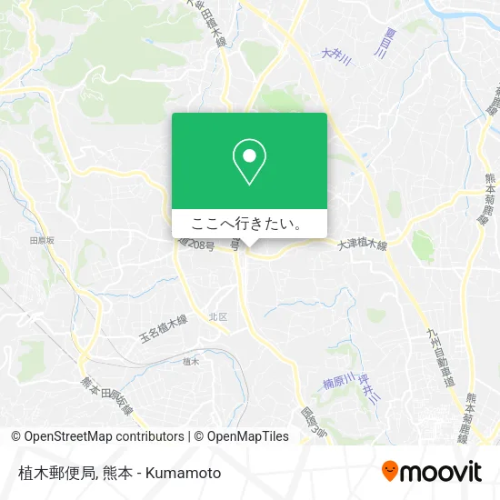 植木郵便局地図