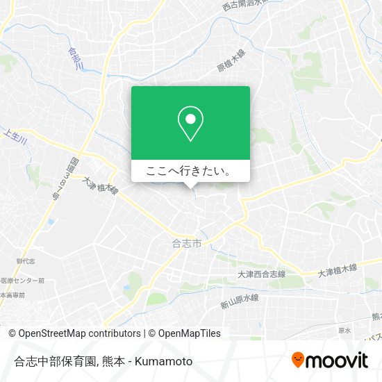合志中部保育園地図