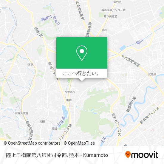 陸上自衛隊第八師団司令部地図