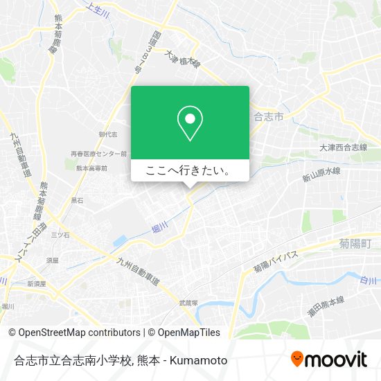 合志市立合志南小学校地図