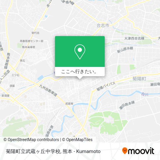 菊陽町立武蔵ヶ丘中学校地図