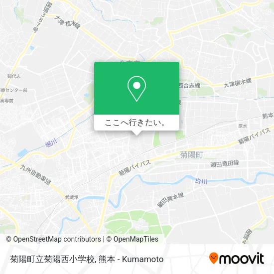 菊陽町立菊陽西小学校地図