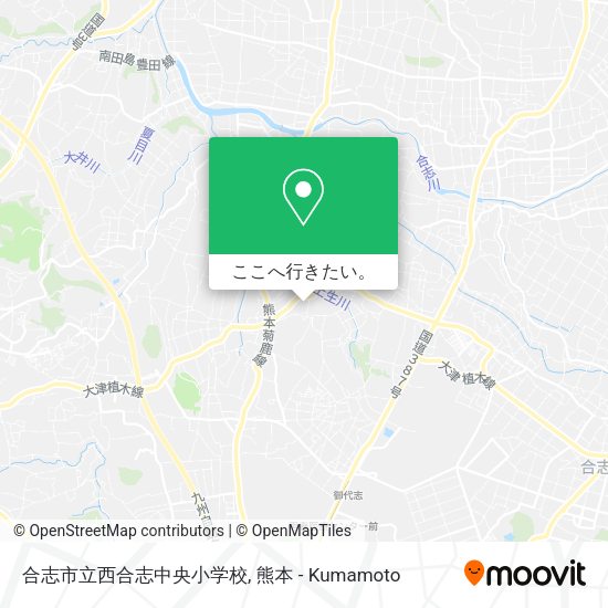 合志市立西合志中央小学校地図