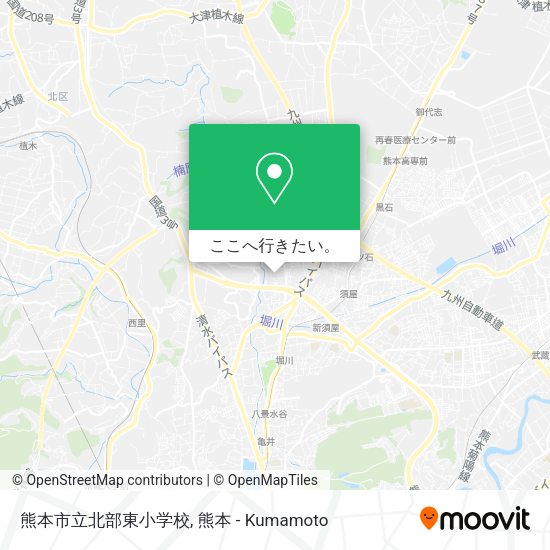 熊本市立北部東小学校地図