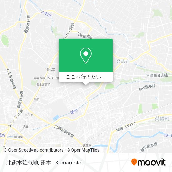 北熊本駐屯地地図