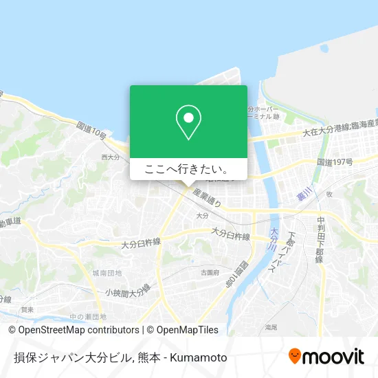 損保ジャパン大分ビル地図