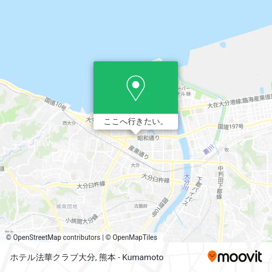 ホテル法華クラブ大分地図