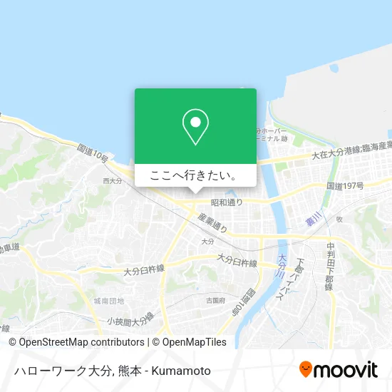 ハローワーク大分地図