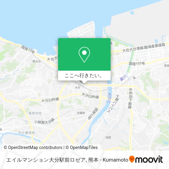 エイルマンション大分駅前ロゼア地図