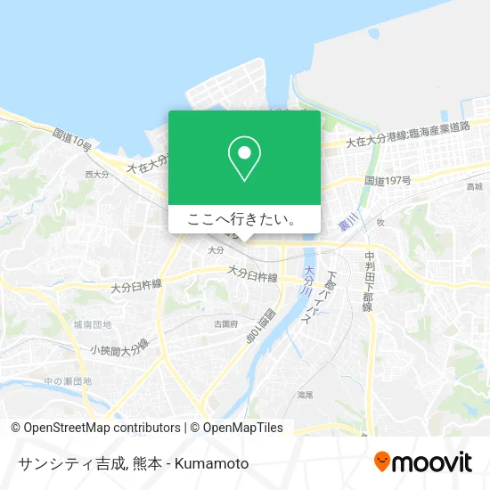 サンシティ吉成地図