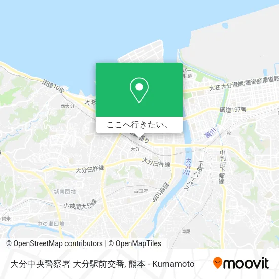 大分中央警察署 大分駅前交番地図