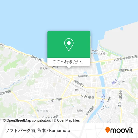 ソフトパーク前地図