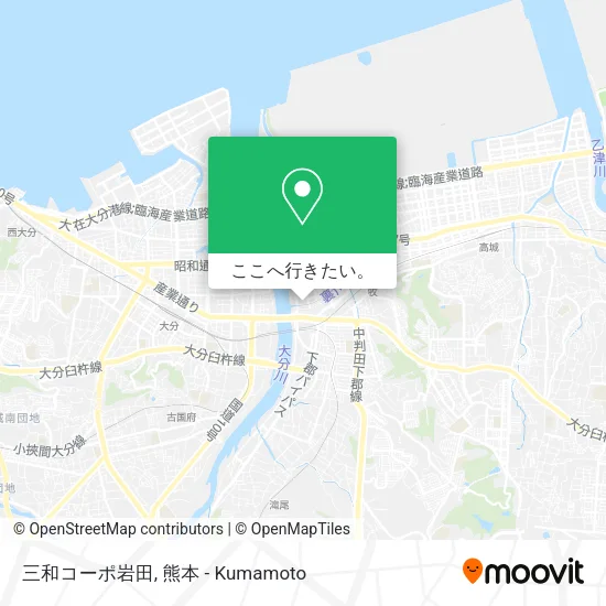 三和コーポ岩田地図