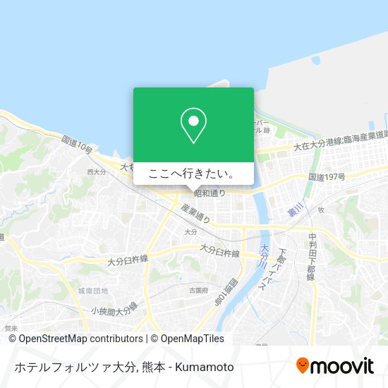 ホテルフォルツァ大分地図