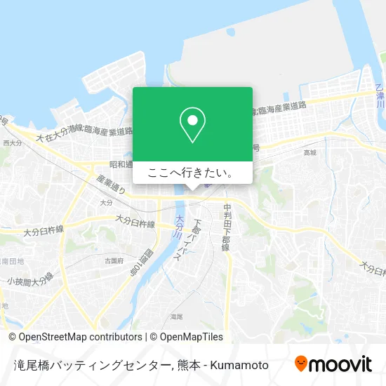 滝尾橋バッティングセンター地図