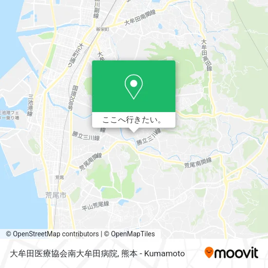 大牟田医療協会南大牟田病院地図