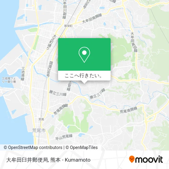 大牟田臼井郵便局地図