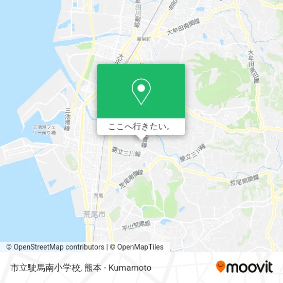 市立駛馬南小学校地図