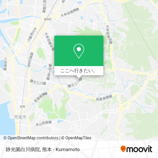 静光園白川病院地図