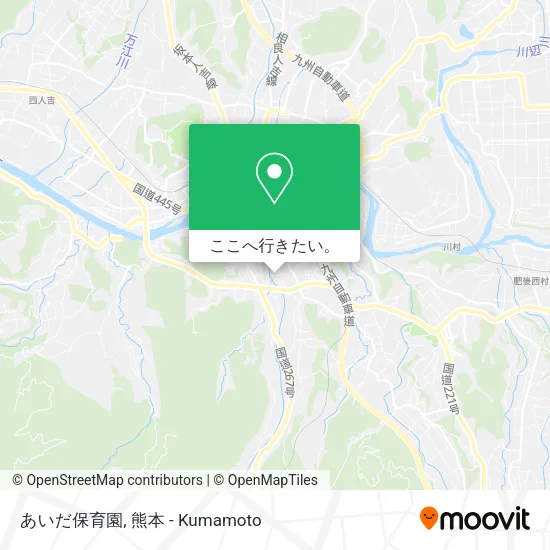 あいだ保育園地図