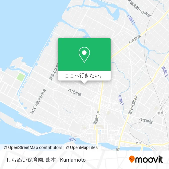 しらぬい保育園地図