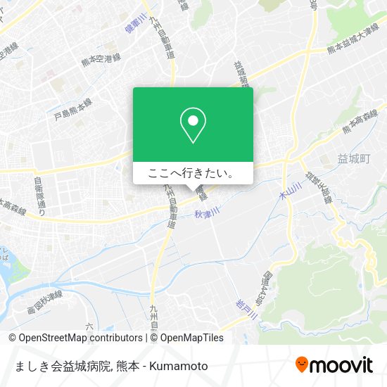 ましき会益城病院地図
