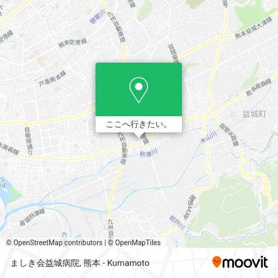 ましき会益城病院地図