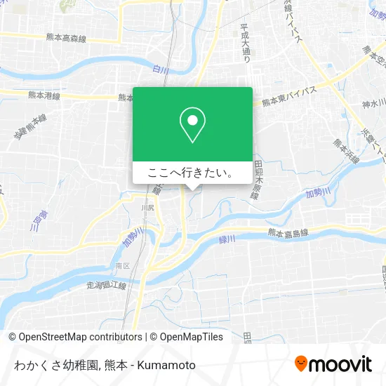わかくさ幼稚園地図