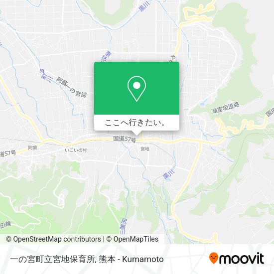 一の宮町立宮地保育所地図