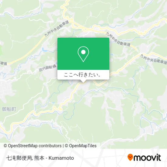 七滝郵便局地図