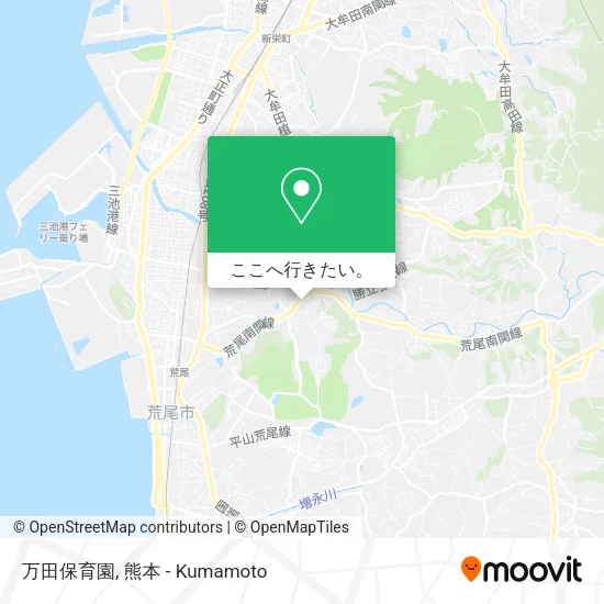 万田保育園地図