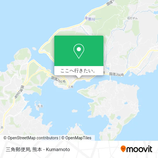 三角郵便局地図