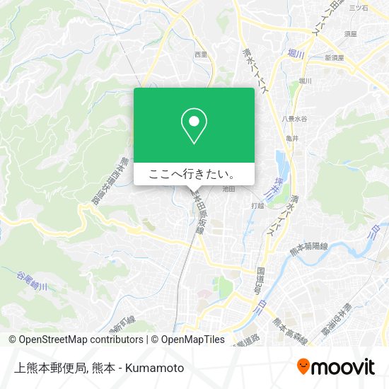 上熊本郵便局地図