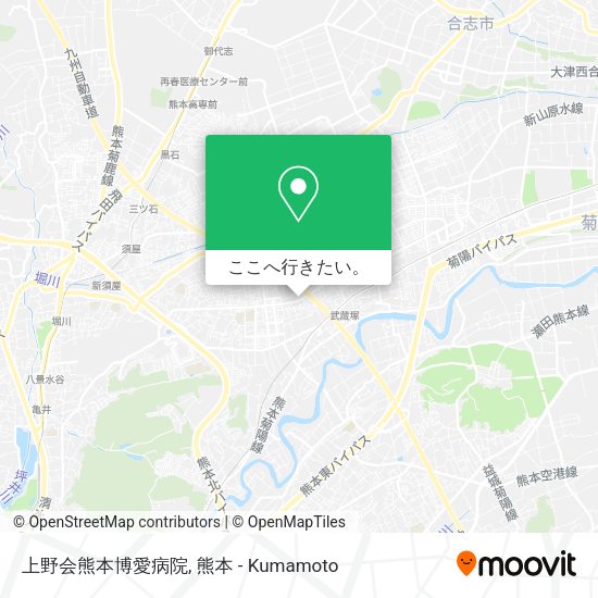 上野会熊本博愛病院地図