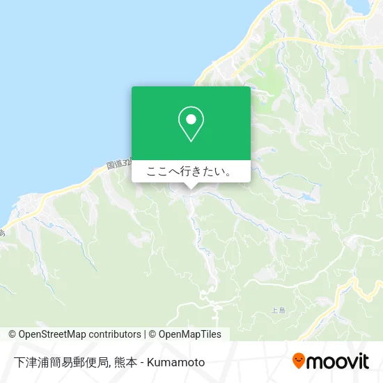 下津浦簡易郵便局地図