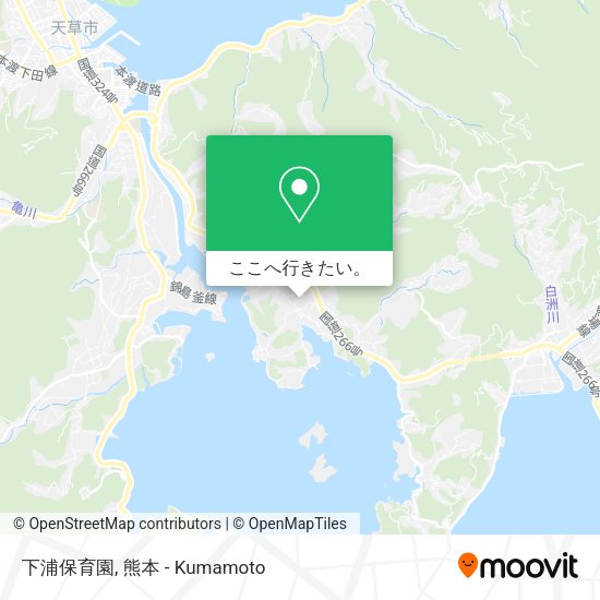 下浦保育園地図