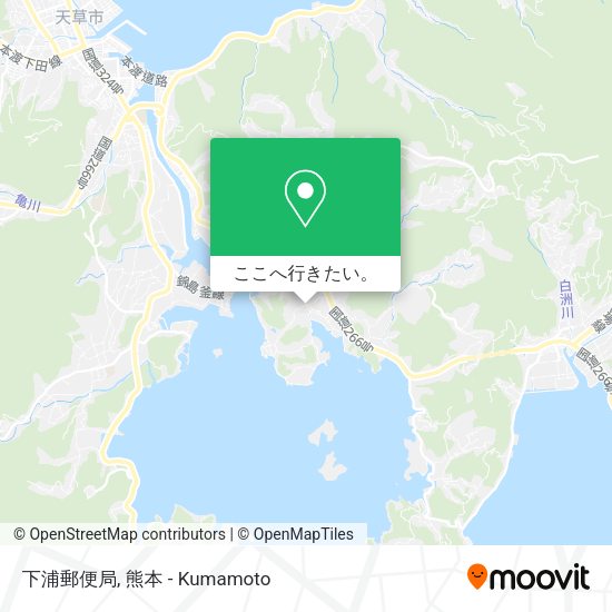 下浦郵便局地図