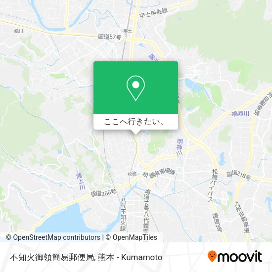 不知火御領簡易郵便局地図