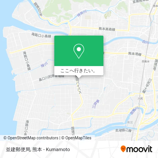 並建郵便局地図