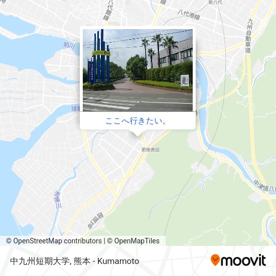 中九州短期大学地図