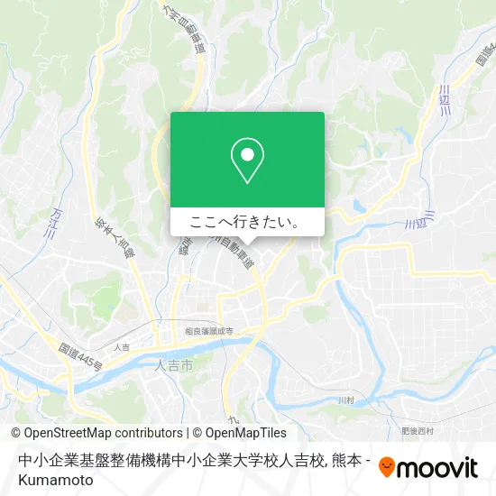 中小企業基盤整備機構中小企業大学校人吉校地図